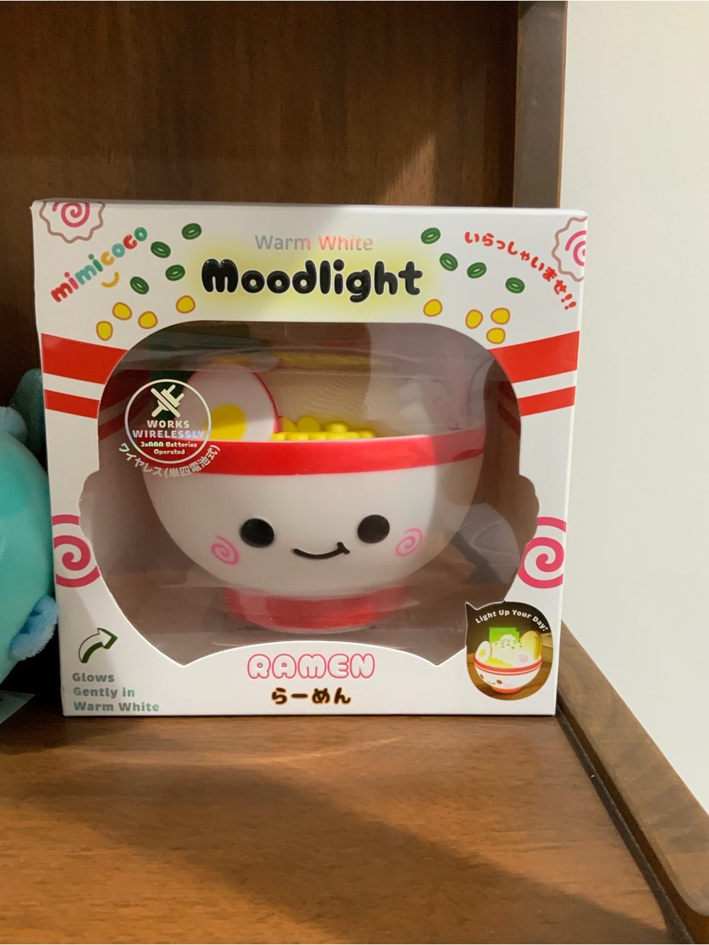 Moodlight Ramen Bowl Night Light - White & Red